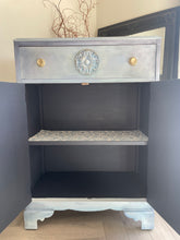 Load image into Gallery viewer, Vintage Tallboy Hand Painted Blue