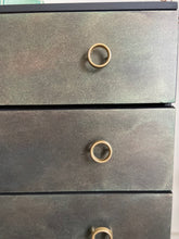 Load image into Gallery viewer, Mid century chest of drawers, bronze, dark green