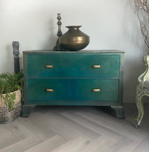 Load image into Gallery viewer, Vintage chest of drawers hand painted