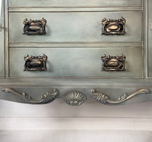 Load image into Gallery viewer, Vintage sideboard hand painted