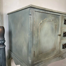 Load image into Gallery viewer, Vintage sideboard hand painted