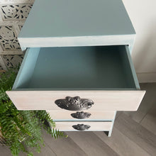 Load image into Gallery viewer, Mid-century bedside drawers, hand painted
