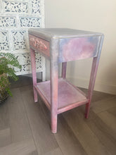 Load image into Gallery viewer, Vintage bedside, pink boho
