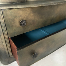 Load image into Gallery viewer, Vintage Austinsuite dressing table, chest of drawers, bronze metallic
