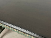 Load image into Gallery viewer, Hand Painted Mid-Century Piano Stool Bench with Storage | Dark Green &amp; Gold | Vintage Entryway or Bedroom Bench
