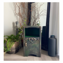 Load image into Gallery viewer, Mid century bedside cabinet, bronze green
