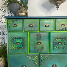 Load image into Gallery viewer, Apothecary style chest of drawers
