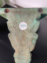 Load image into Gallery viewer, Vintage Indian wooden wall sconce
