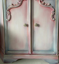 Load image into Gallery viewer, Small cabinet, boho style, pink &amp; blue
