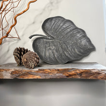 Load image into Gallery viewer, Large Sculptural Metal Leaf Platter – Rustic Industrial Decorative Centrepiece
