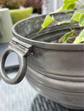 Load image into Gallery viewer, Antique Pewter, Sheffield Made Tureen, Rustic Planter, Industrial
