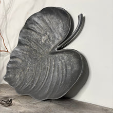 Load image into Gallery viewer, Large Sculptural Metal Leaf Platter – Rustic Industrial Decorative Centrepiece
