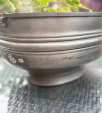 Load image into Gallery viewer, Antique Pewter, Sheffield Made Tureen, Rustic Planter, Industrial
