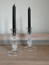 Load image into Gallery viewer, Pair of vintage, elegant Crystal D’arques candlesticks
