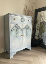 Load image into Gallery viewer, Vintage Tallboy Hand Painted Blue
