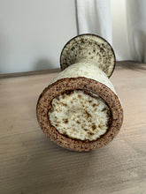 Load image into Gallery viewer, Vintage Studio Pottery Speckled Stoneware Trumpet Vase 18cm
