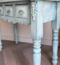 Load image into Gallery viewer, Vintage Pine Console Table, Hand-Painted
