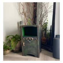 Load image into Gallery viewer, Mid century bedside cabinet, bronze green
