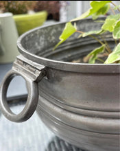 Load image into Gallery viewer, Antique Pewter, Sheffield Made Tureen, Rustic Planter, Industrial
