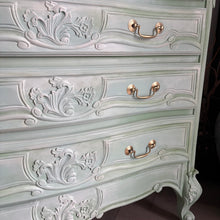 Load image into Gallery viewer, French Style Chest of Drawers- Hand Painted Mint Green
