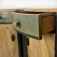 Load image into Gallery viewer, Art Deco walnut bedside cabinets
