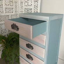 Load image into Gallery viewer, Mid-century bedside drawers, hand painted
