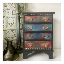Load image into Gallery viewer, Colourful vintage bedside table
