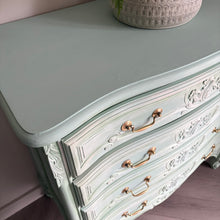 Load image into Gallery viewer, French Style Chest of Drawers- Hand Painted Mint Green
