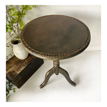 Load image into Gallery viewer, Vintage side table, lamp table, metallic
