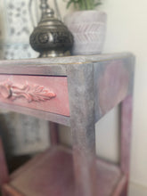 Load image into Gallery viewer, Vintage bedside, pink boho
