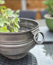 Load image into Gallery viewer, Antique Pewter, Sheffield Made Tureen, Rustic Planter, Industrial
