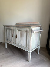 Load image into Gallery viewer, Edwardian Oak Washstand, Hand Finished Rustic Style

