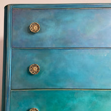 Load image into Gallery viewer, Mid century tall chest of drawers, hand painted
