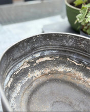 Load image into Gallery viewer, Antique Pewter, Sheffield Made Tureen, Rustic Planter, Industrial

