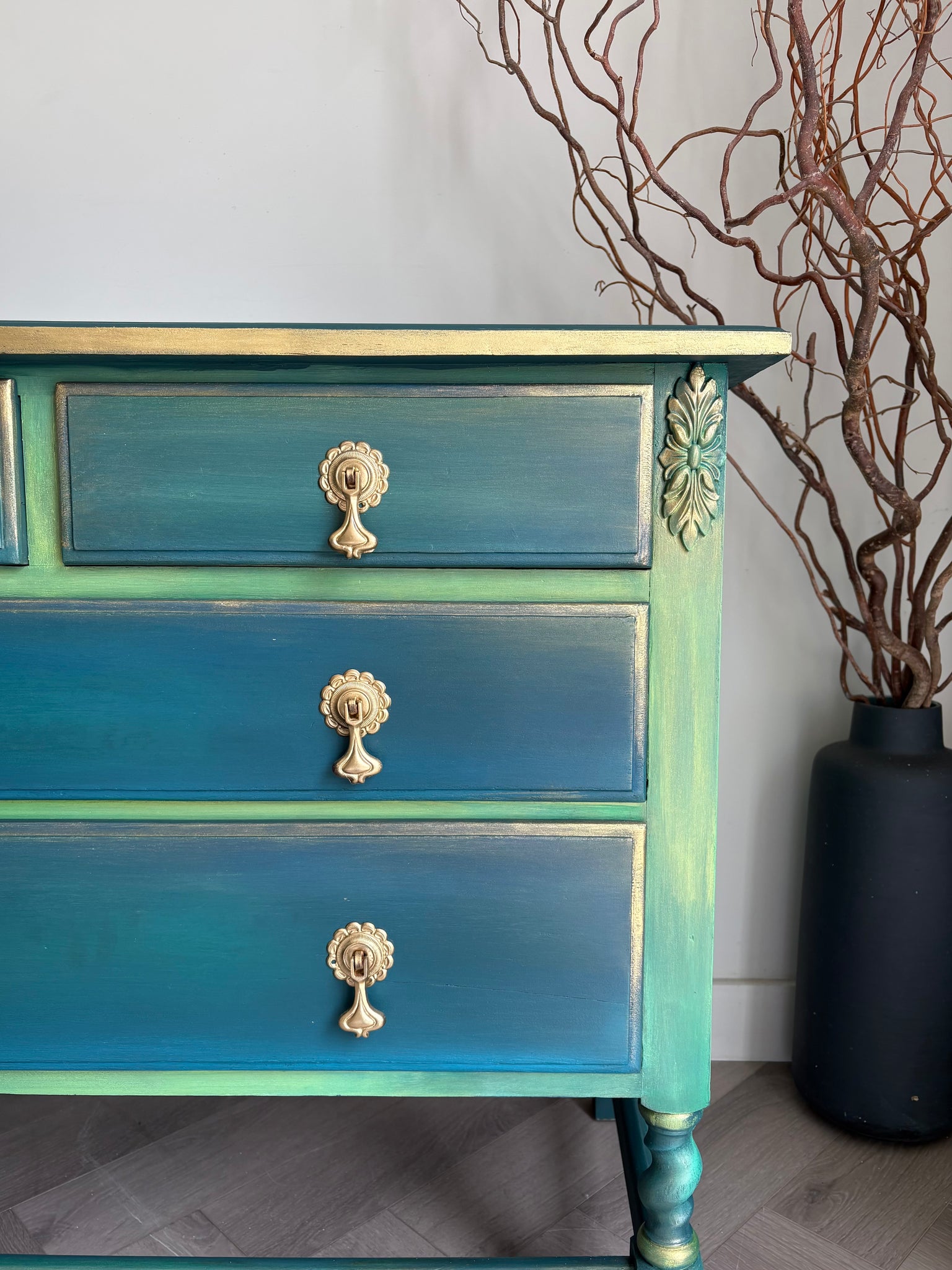 teal green dresser A Gorgeous Teal Green Dresser Furniture Makeover #5 of My Series The Turquoise Iris