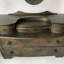 Load image into Gallery viewer, Vintage Austinsuite dressing table, chest of drawers, bronze metallic
