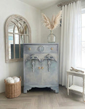 Load image into Gallery viewer, Vintage Tallboy Hand Painted Blue

