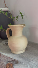 Load and play video in Gallery viewer, Vintage Hillstonia Stoneware Jug Pitcher Vase - Rustic Moira Pottery
