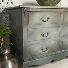 Load image into Gallery viewer, Rustic set of drawers, vintage console
